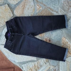 NYDJ Black Denim Capri Crop Jeans